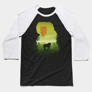 Baboon landscape Baseball T-Shirt